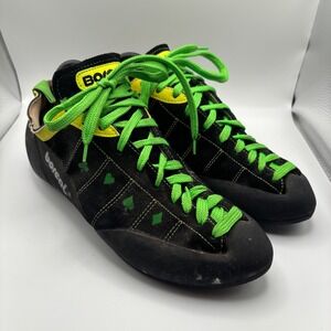 Boreal Black Green "Lucky Aces" Climbing Shoes Men's Size 10.5